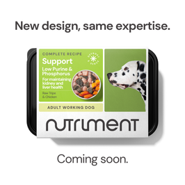 Nutriment Support Range Raw Dog Food Low P&P