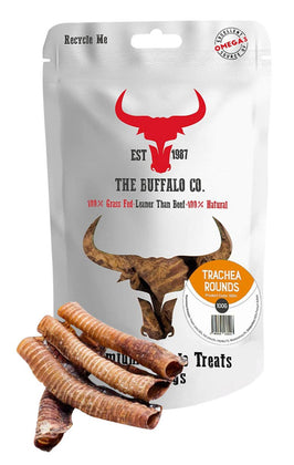 Buffalo Trachea Rounds-Dog Treats-100g