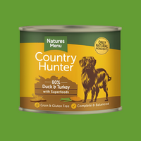 Natures Menu Country Hunter Duck & Turkey with Superfoods Wet Adult Dog Food 600g