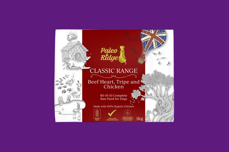 Paleo Dog Classic Beef Heart, Tripe & Chicken 1kg