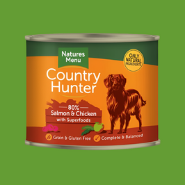 Natures Menu Country Hunter Salmon & Chicken with Superfoods Adult Dog Food 600g