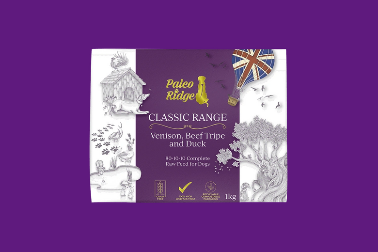 Paleo Dog Classic Venison, Beef Tripe & Duck 1kg