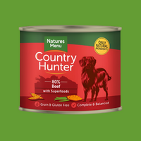 Natures Menu Country Hunter 80% Beef with Superfoods Adult Dog Food 600g