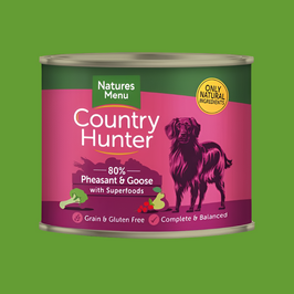 Natures Menu Country Hunter Pheasant and Goose Dog Food 600g