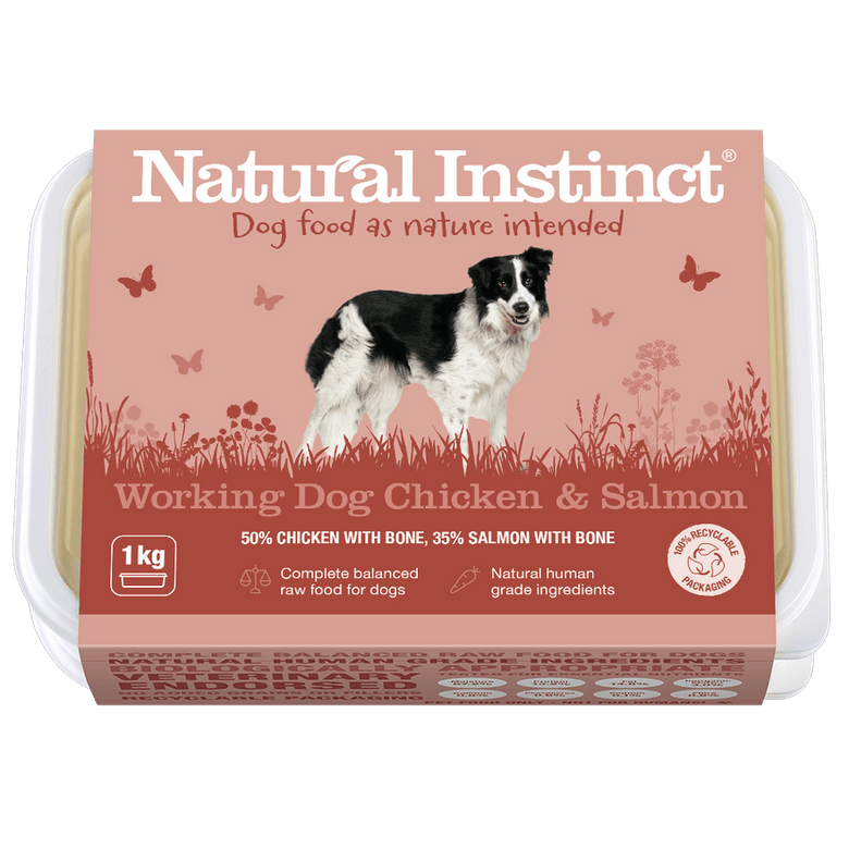 Natural Instinct Raw Working Dog Food Chicken & Salmon