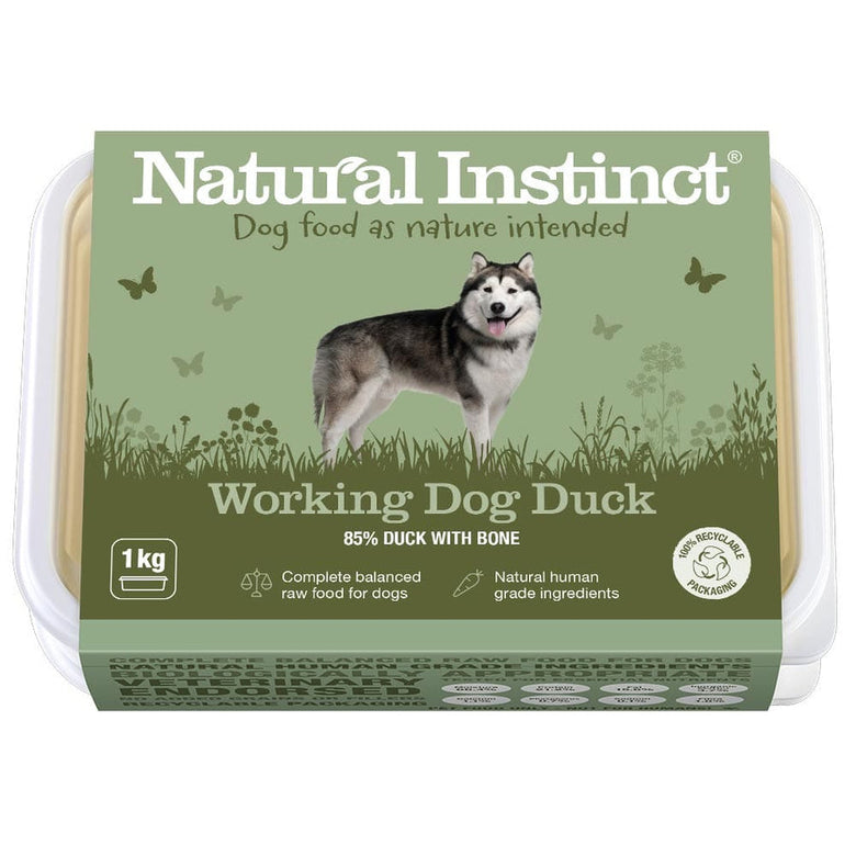 Natural Instinct Raw Working Dog Food Duck