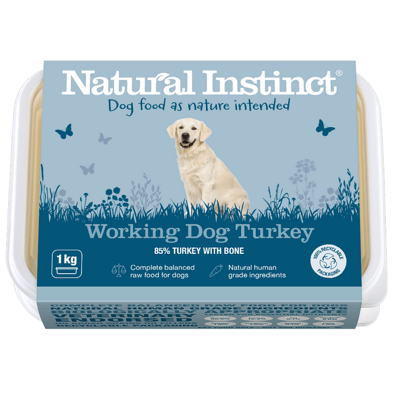 Natural Instinct Raw Working Dog Food Turkey