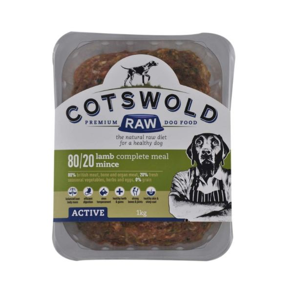 Cotswold Raw Lamb Mince - 80/20 Active Dog