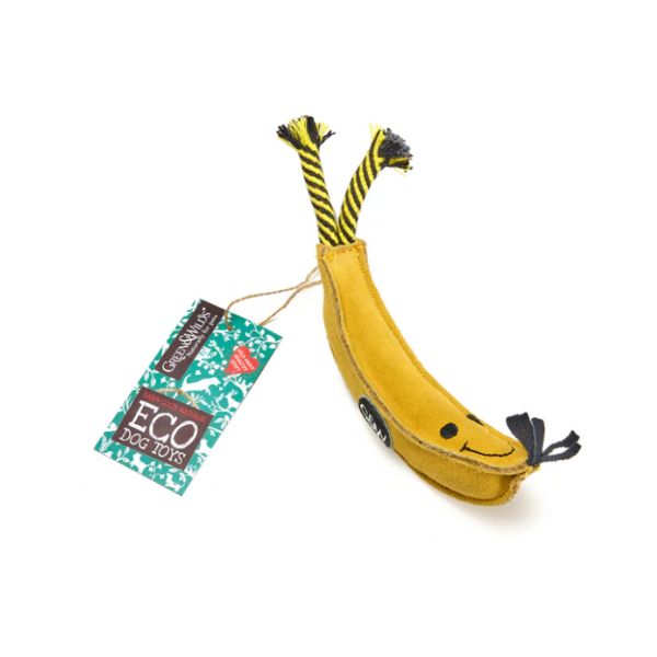 Green & Wilds Eco Dog Toy - Barry the Banana