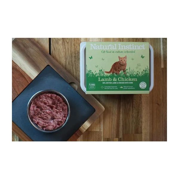 Natural Instinct Raw Cat Food Lamb & Chicken